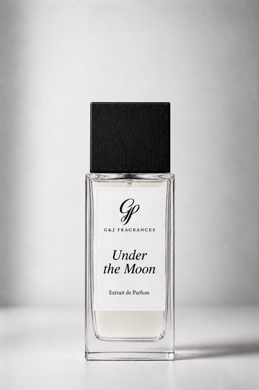 Under the Moon- Unisex Rose Vanilla Oud and Strawberry 50mL Extra-it de Parfum Rich Warm and Refined Fragrance G&J Fragrances